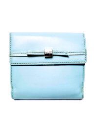 1731-Ví vuông nữ-MARIE CLAIRE light blue leather wallet