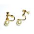0916-Bông tai-Faux pearl screw back studs earrings0