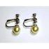 0918-Bông tai-Faux pearl screw back studs earrings0