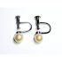 0920-Bông tai-Faux pearl screw back studs earrings0