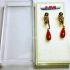 0922-Bông tai-Red coral earrings1