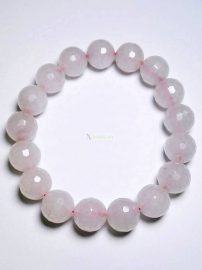 0930-Vòng tay nữ-Rose quartz crystal bracelet