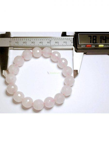 0930-Vòng tay nữ-Rose quartz crystal bracelet1