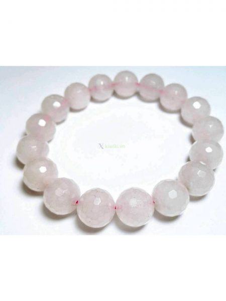 0930-Vòng tay nữ-Rose quartz crystal bracelet3