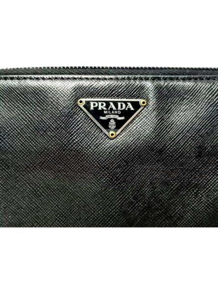 1660-Ví dài nữ-PRADA black leather wallet3