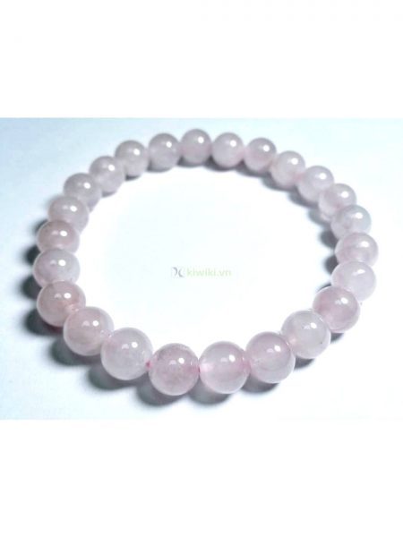 0933-Vòng tay nữ-Rose quartz crystal bracelet3