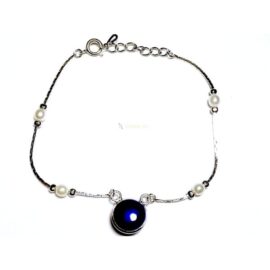 0940-Vòng tay nữ-Silver plated bracelet-Khá mới