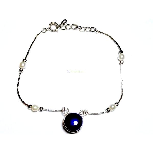 0940-Vòng tay nữ-Silver plated bracelet-Khá mới0