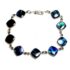 0946-Vòng tay nữ-Paua shell rhodium plated bracelet-Khá mới0