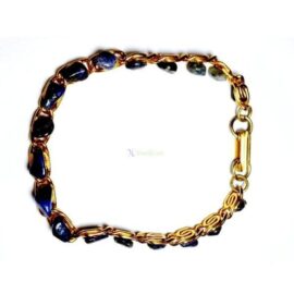 0947-Vòng tay nữ-Gold plated & natural rock bracelet-Đã sử dụng
