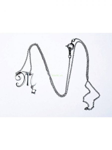 0875-Dây chuyền nữ-White Clover necklace1