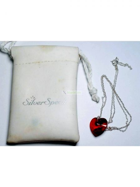 0876-Dây chuyền nữ-Swarovski crystal heart necklace6