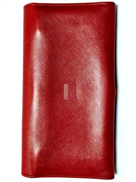 1661-Ví dài nữ-SALVATORE FERRAGAMO Gancini continental red wallet1