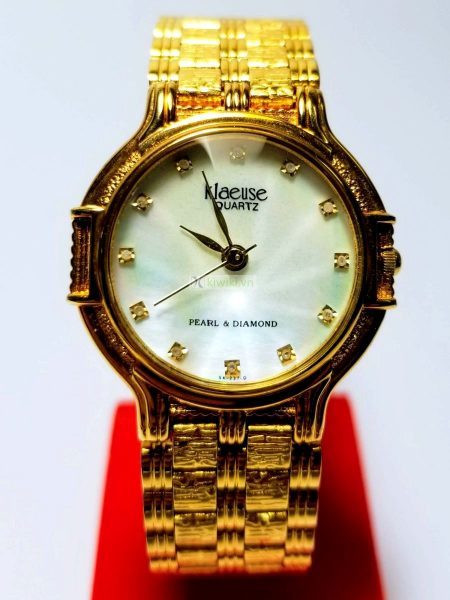 1996-Đồng hồ nam/nữ-Klaeuse pearl and diamond men’s/women’s watch1