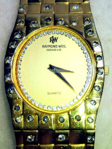 1889-Đồng hồ nữ-RAYMOND WEIL 18K GP women’s watch2