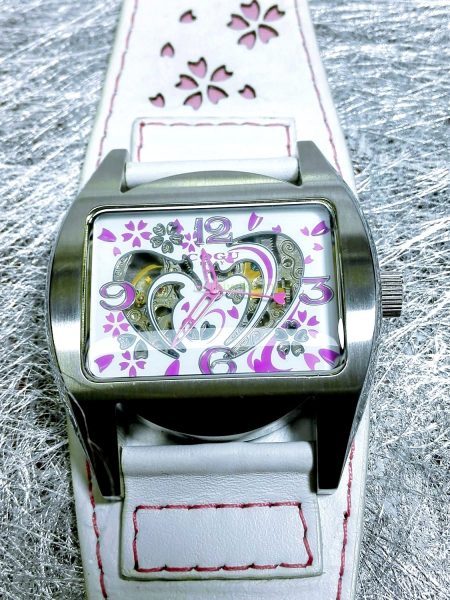 1827-Đồng hồ nữ-COGU sakura automatic women’s watch5