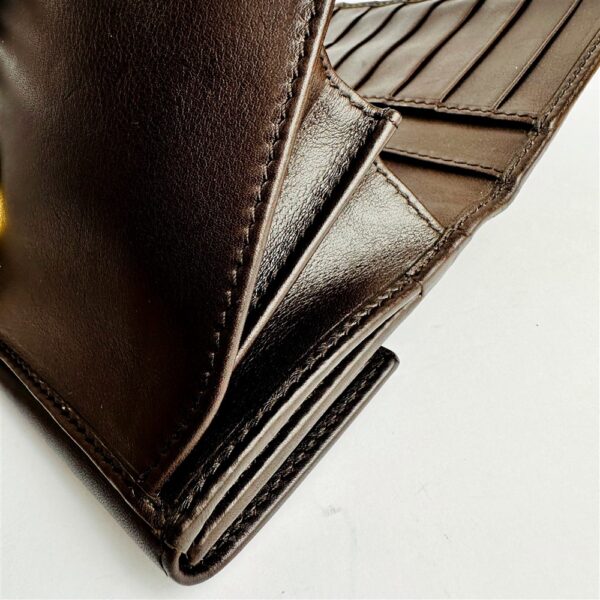 1651-Ví dài nữ-GUCCI Brown Guccissima Interlocking GG Clip Continental wallet-Khá mới6