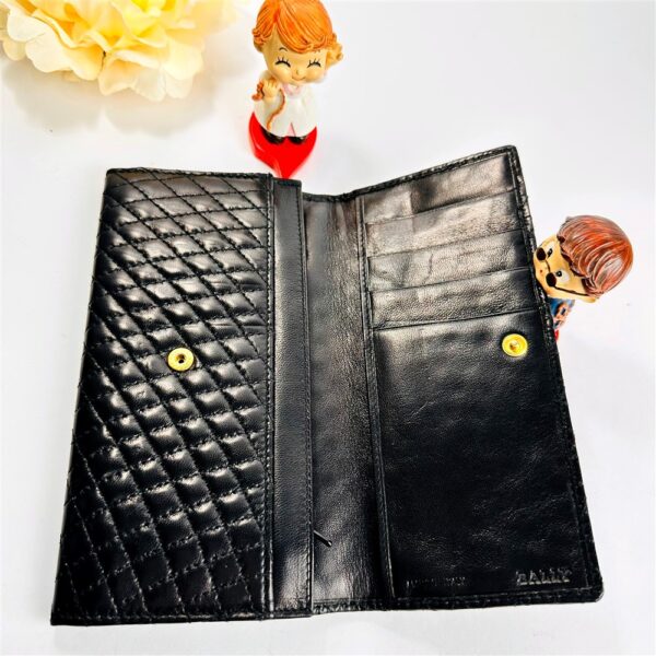 1689-BALLY quilted leather wallet-Ví dài nữ-Chưa sử dụng4