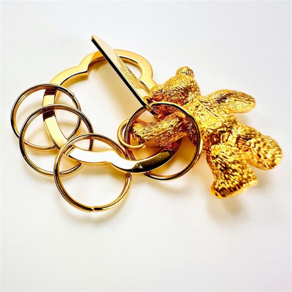 0597-Móc chìa khóa-MIKIMOTO gold bear keychain-Khá mới/chưa sử dụng2