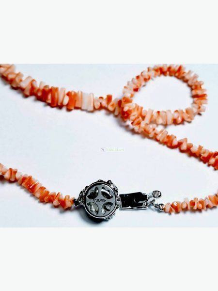 0593-Dây chuyền nữ-Pink coral deep sea necklace3