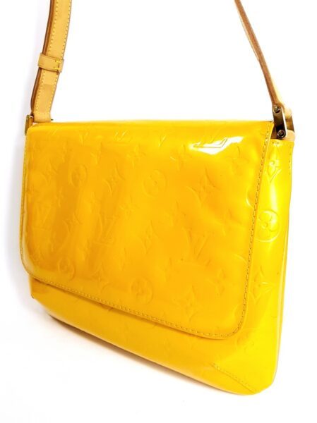 2502-Túi đeo vai-LOUIS VUITTON Thompson Street yellow vernis leather shoulder bag8