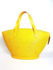 2501-Túi xách tay-LOUIS VUITTON yellow epi leather Saint Jacques handbag