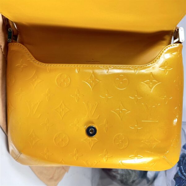 2502-Túi đeo vai-LOUIS VUITTON Thompson Street yellow vernis leather shoulder bag-Như mới11