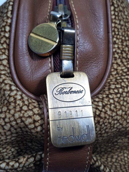 2513-Túi xách tay-BORBONESE Quail Pattern Suede Satchel handbag7