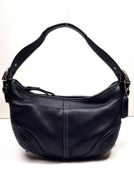 2527-Túi đeo vai/xách tay-Coach black hobo bag - KIWIKI BOUTIQUE