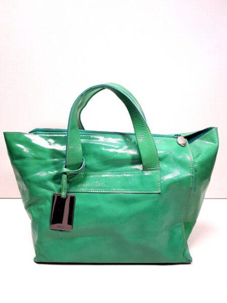 2552-Túi xách tay-Furla green patent leather handbag0