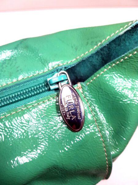 2552-Túi xách tay-Furla green patent leather handbag8
