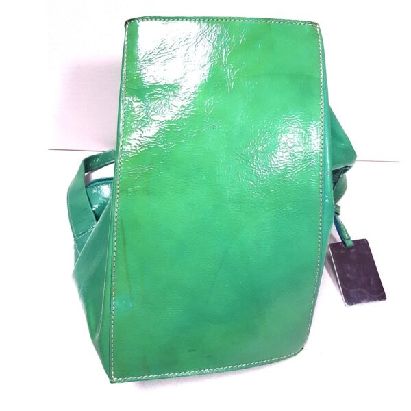 2552-Túi xách tay-Furla green patent leather handbag5
