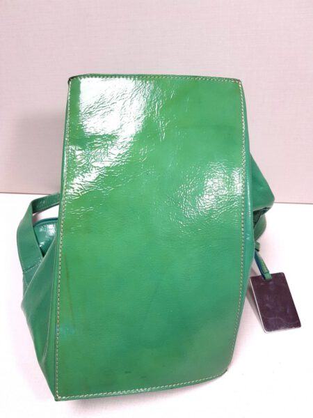 2552-Túi xách tay-Furla green patent leather handbag9