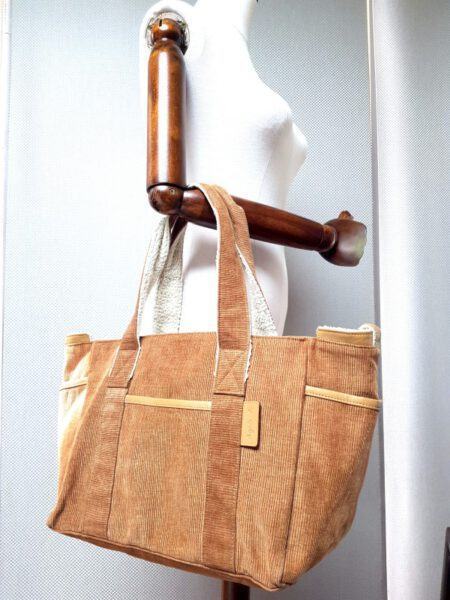 2559-Túi xách tay-Agnes-B corduroy tote bag2
