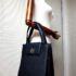 2571-Túi xách tay/đeo vai-BVLGARI black leather hand/shoulder bag1