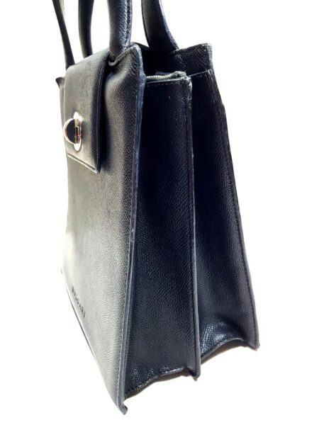 2571-Túi xách tay/đeo vai-BVLGARI black leather hand/shoulder bag5