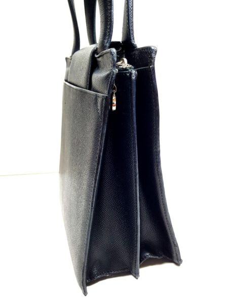 2571-Túi xách tay/đeo vai-BVLGARI black leather hand/shoulder bag3