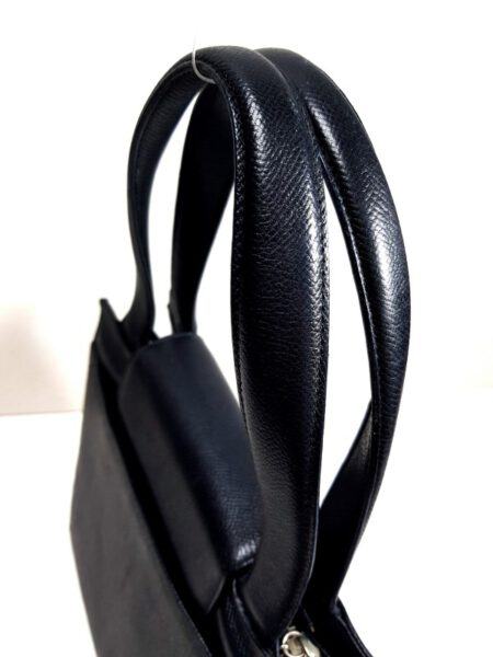 2571-Túi xách tay/đeo vai-BVLGARI black leather hand/shoulder bag7