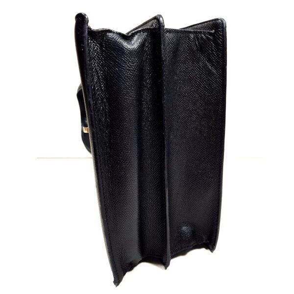 2571-Túi xách tay/đeo vai-BVLGARI black leather hand/shoulder bag6