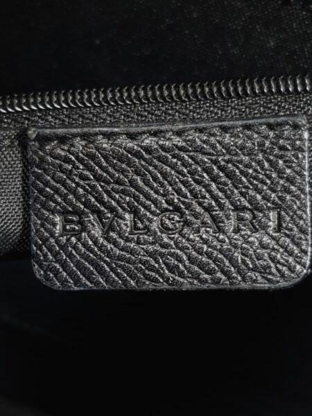 2571-Túi xách tay/đeo vai-BVLGARI black leather hand/shoulder bag15