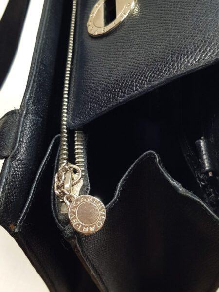 2571-Túi xách tay/đeo vai-BVLGARI black leather hand/shoulder bag17