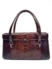 2580-Túi xách tay-SK LIZARD skin vintage handbag