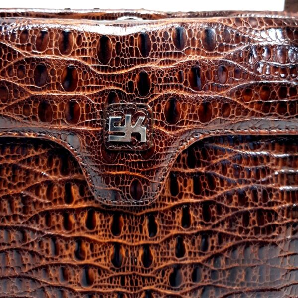 2580-Túi xách tay-SK LIZARD skin vintage handbag8