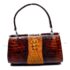 2581-Túi xách tay-CROCODILE skin vintage handbag1