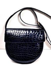 2582-Túi đeo chéo-CROCODILE skin saddle crossbody bag