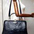 2583-Túi xách tay/đeo vai-CROCODILE skin vintage handbag1