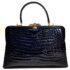 2583-Túi xách tay/đeo vai-CROCODILE skin vintage handbag0