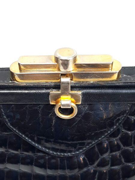 2583-Túi xách tay/đeo vai-CROCODILE skin vintage handbag13