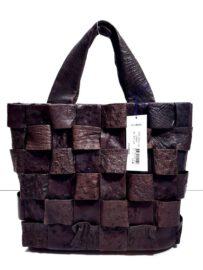 2584-Túi xách tay-CONTE BLEU ostrich skin tote bag