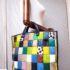2585-Túi xách tay-Multicolored patchwork leather large handbag1